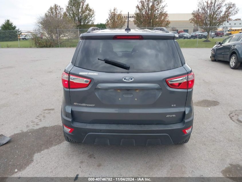 2019 Ford Ecosport Se VIN: MAJ6S3GL1KC305875 Lot: 40746782