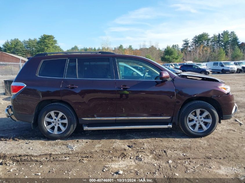 2012 Toyota Highlander Se VIN: 5TDBK3EH2CS094905 Lot: 40746801