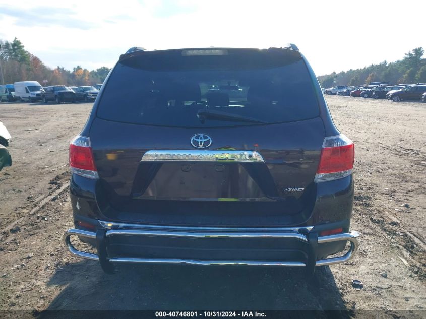 2012 Toyota Highlander Se VIN: 5TDBK3EH2CS094905 Lot: 40746801