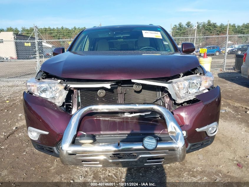 2012 Toyota Highlander Se VIN: 5TDBK3EH2CS094905 Lot: 40746801