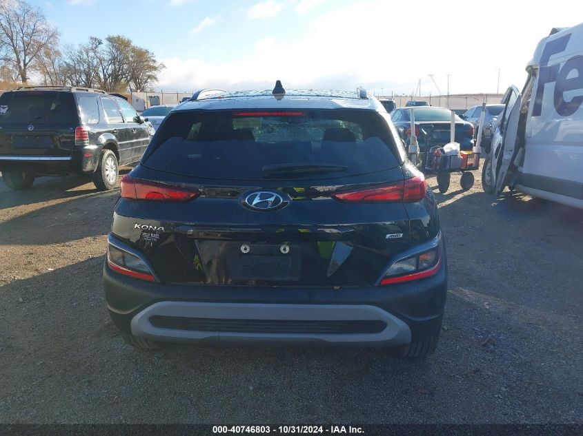 2022 Hyundai Kona Sel VIN: KM8K6CAB6NU874146 Lot: 40746803