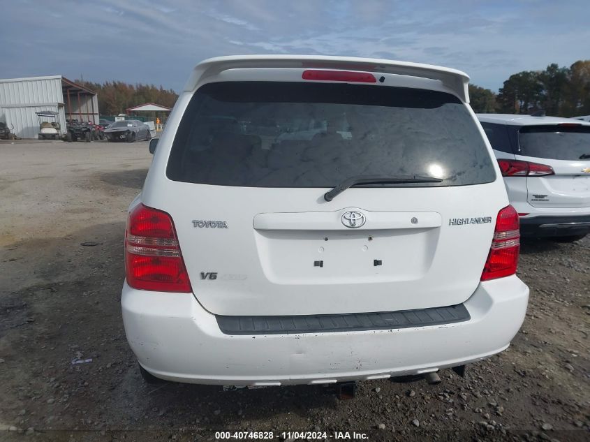 2001 Toyota Highlander V6 VIN: JTEHF21A310012919 Lot: 40746828