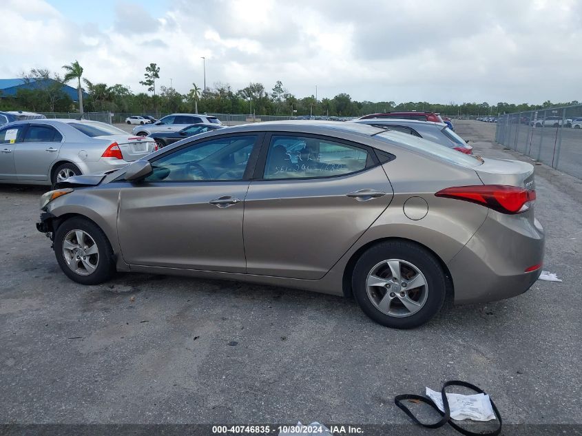 2014 Hyundai Elantra Se VIN: 5NPDH4AE5EH480624 Lot: 40746835