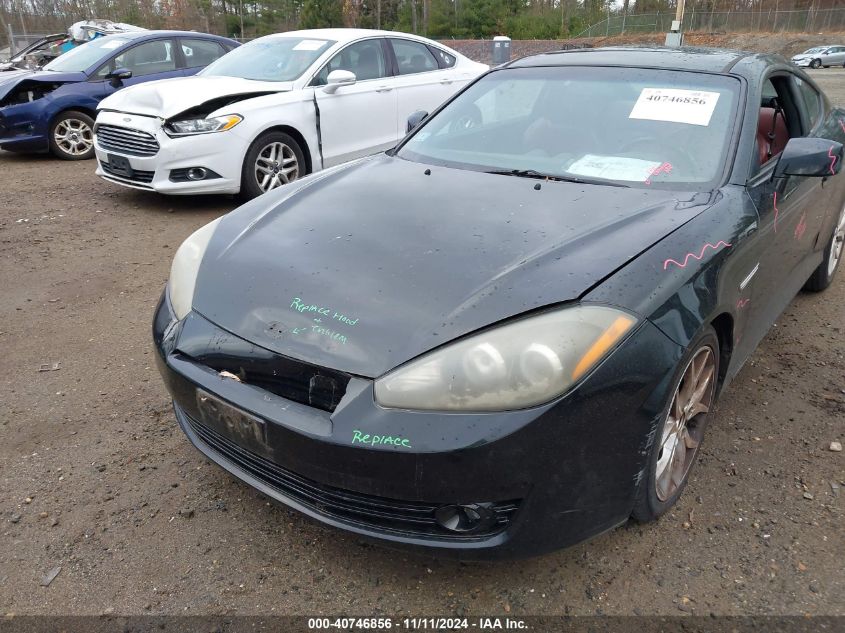 2008 Hyundai Tiburon Gt/Gt Limited/Se VIN: KMHHN66F58U293509 Lot: 40746856