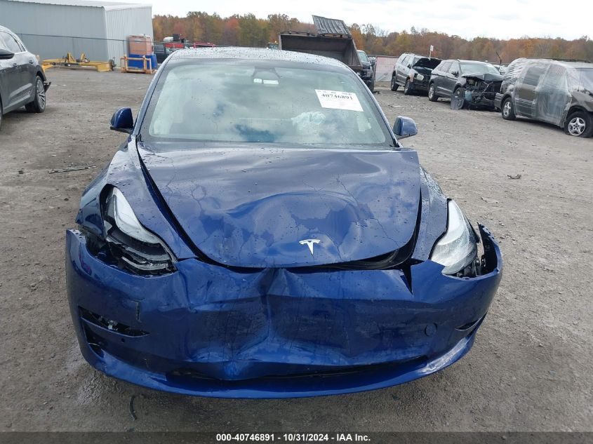 2022 Tesla Model 3 Long Range Dual Motor All-Wheel Drive VIN: 5YJ3E1EB9NF265572 Lot: 40746891