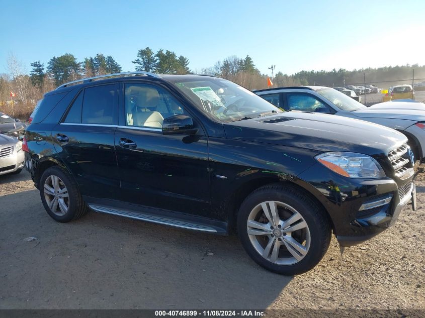 2012 Mercedes-Benz Ml 350 4Matic VIN: 4JGDA5HB2CA073933 Lot: 40746899