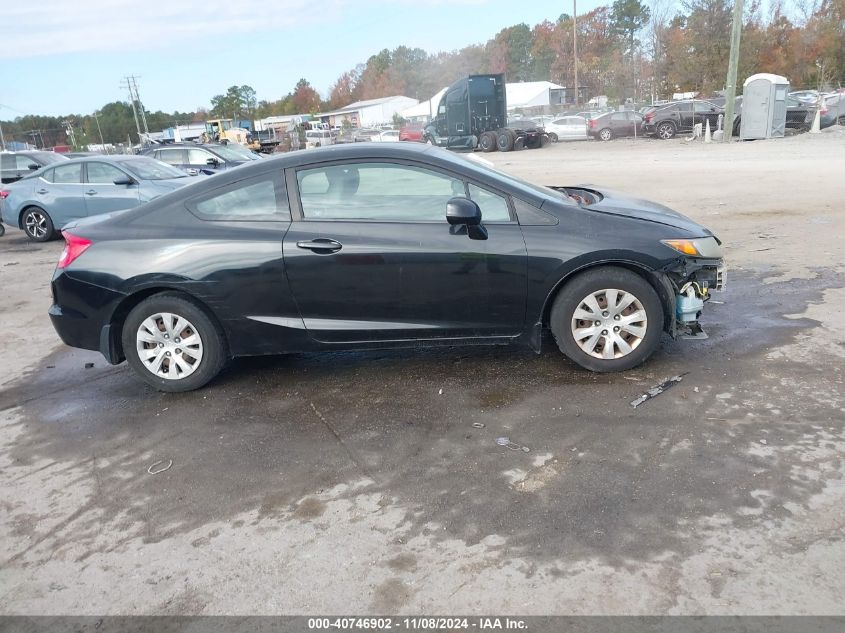 2012 Honda Civic Lx VIN: 2HGFG3B51CH563947 Lot: 40746902