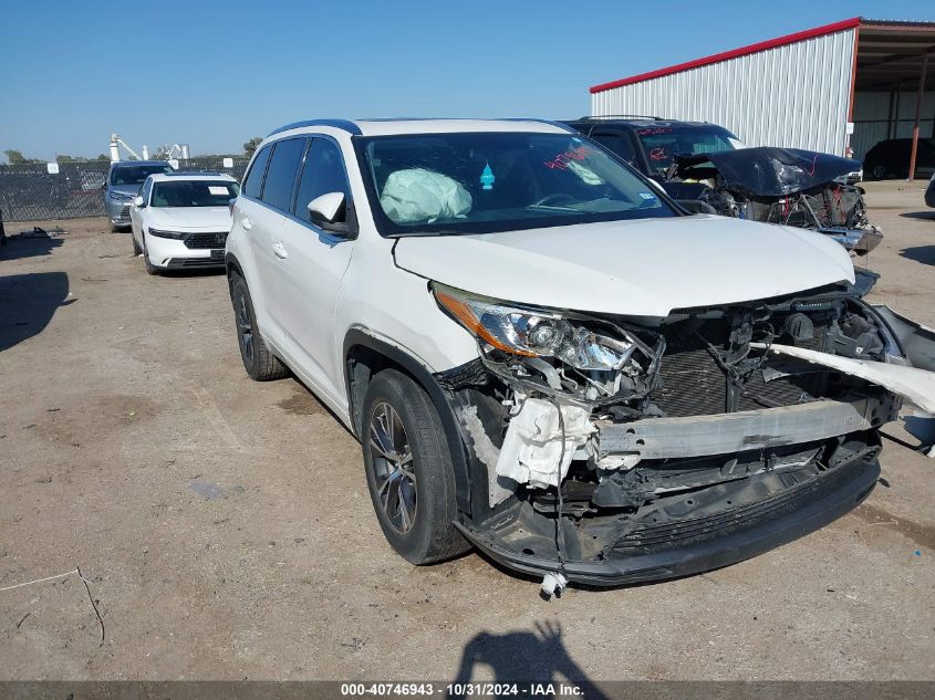 2016 Toyota Highlander Xle V6 VIN: 5TDKKRFH8GS153611 Lot: 40746943