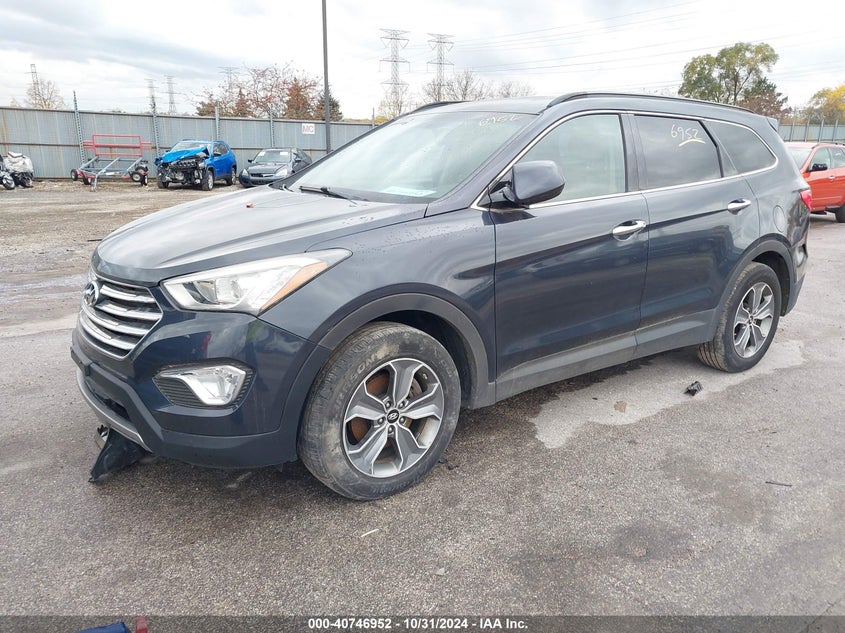 Vin: km8smdhf8gu152183, lot: 41236382, hyundai santa fe se 20162