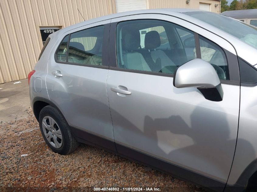 2018 Chevrolet Trax Ls VIN: 3GNCJKSB0JL320371 Lot: 40746982