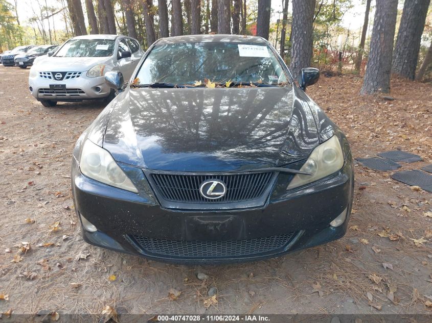 2007 Lexus Is 250 VIN: JTHBK262972036371 Lot: 40747028