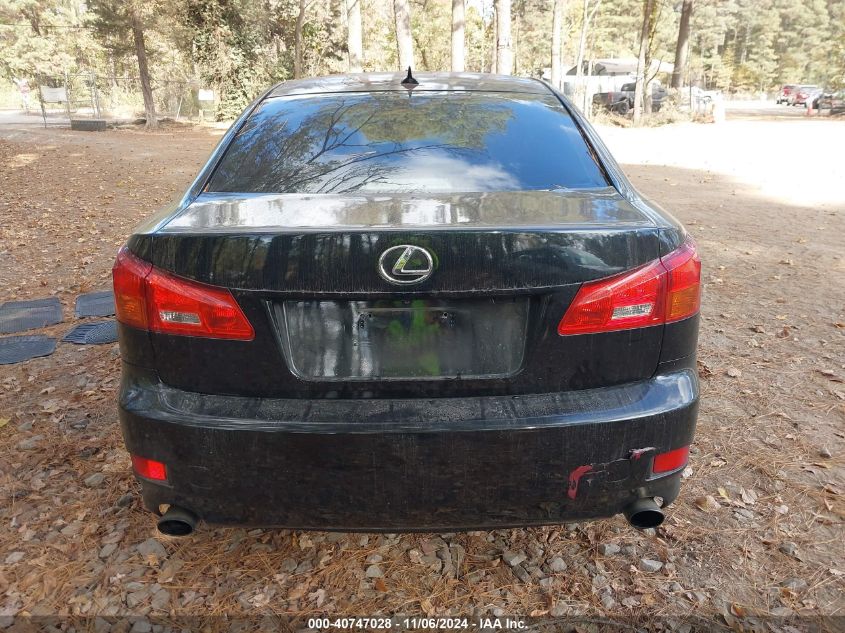 2007 Lexus Is 250 VIN: JTHBK262972036371 Lot: 40747028