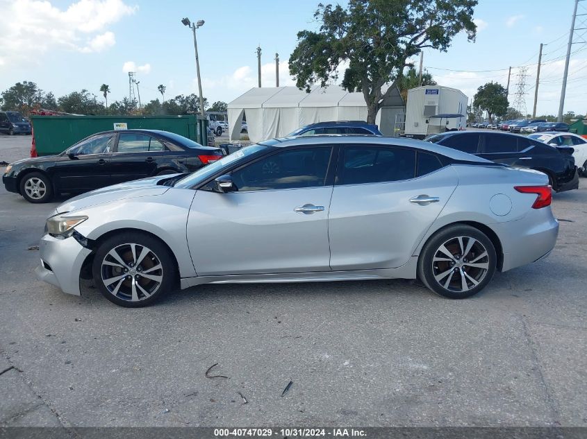 2016 Nissan Maxima 3.5 Platinum VIN: 1N4AA6AP4GC376294 Lot: 40747029