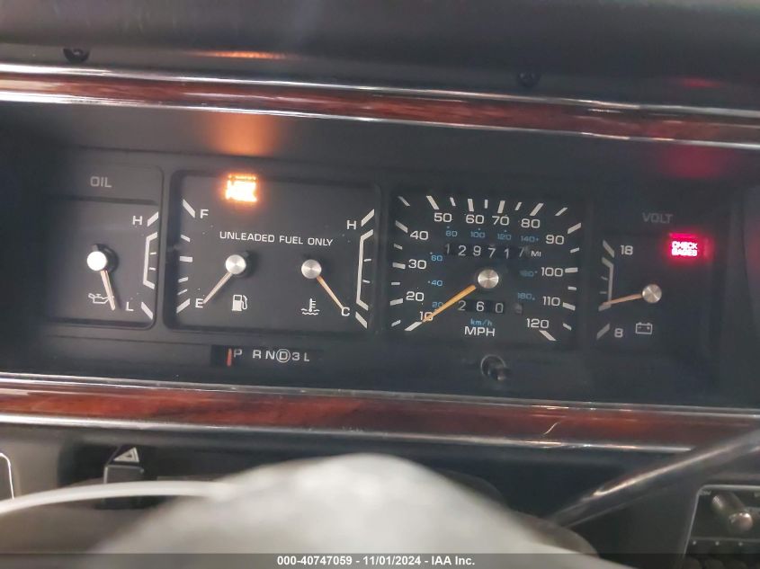 1992 Chrysler Imperial VIN: 1C3XV56L5ND837975 Lot: 40747059