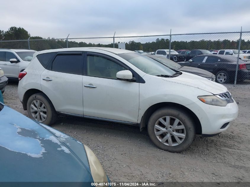 2013 Nissan Murano S VIN: JN8AZ1MU3DW204294 Lot: 40747075