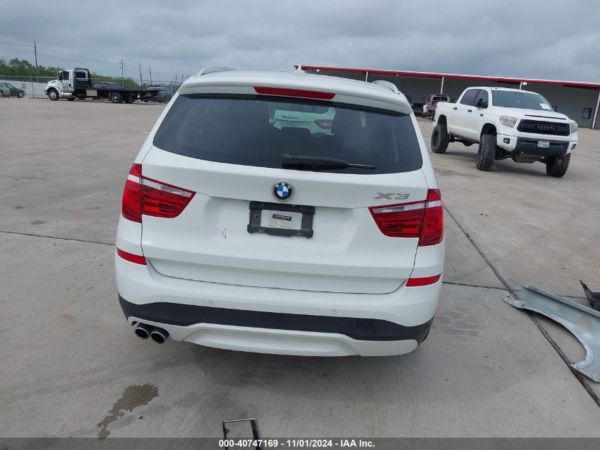 2017 BMW X3 Sdrive28I VIN: 5UXWZ7C31H0X43274 Lot: 40747169