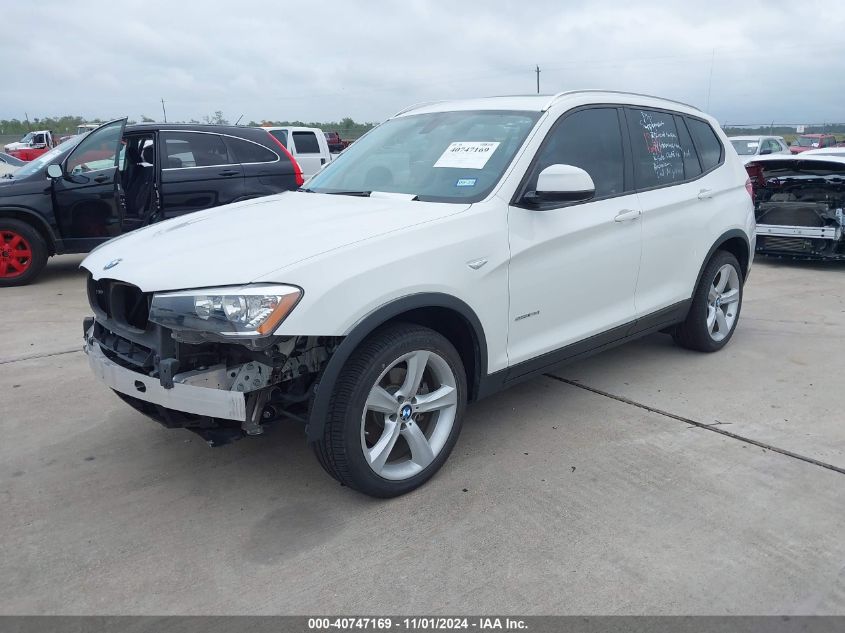 VIN 5UXWZ7C31H0X43274 2017 BMW X3, Sdrive28I no.2