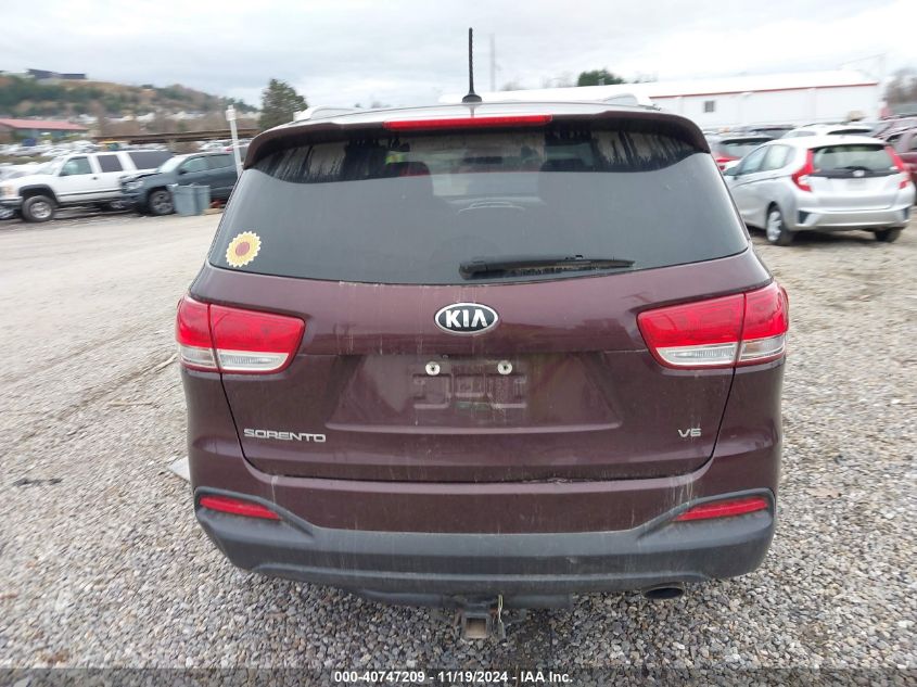 2017 Kia Sorento Lx V6 VIN: 5XYPGDA57HG324208 Lot: 40747209