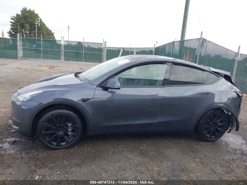 2023 Tesla Model Y Awd/Long Range Dual Motor All-Wheel Drive VIN: 7SAYGDEE4PF689677 Lot: 40747213