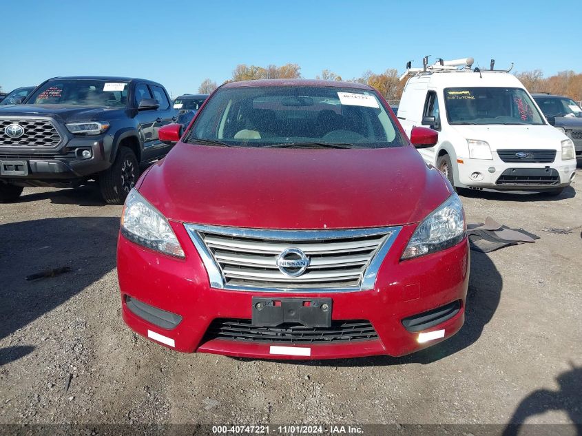 2014 Nissan Sentra S VIN: 3N1AB7AP9EY275188 Lot: 40747221