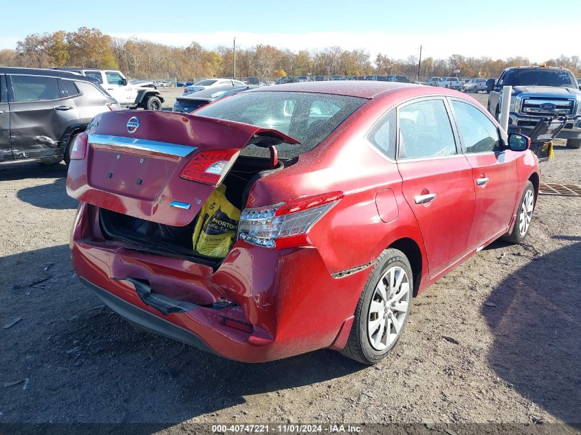 2014 Nissan Sentra S VIN: 3N1AB7AP9EY275188 Lot: 40747221