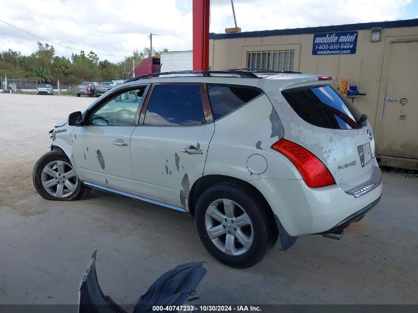 2006 Nissan Murano Sl VIN: JN8AZ08T16W422569 Lot: 40747233