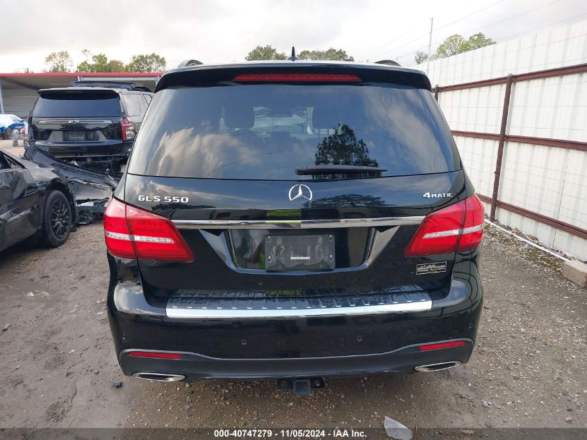 2017 Mercedes-Benz Gls 550 4Matic VIN: 4JGDF7DE3HA952393 Lot: 40747279