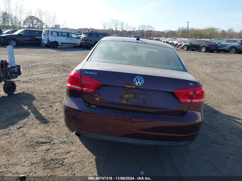 2013 Volkswagen Passat 2.5L Se VIN: 1VWBP7A32DC111950 Lot: 40747319