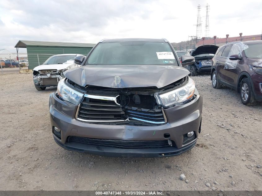 2016 Toyota Highlander Xle V6 VIN: 5TDJKRFH4GS232835 Lot: 40747348