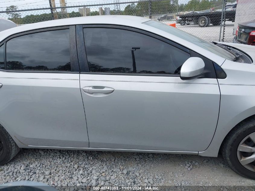 2016 Toyota Corolla Le VIN: 2T1BURHEXGC551084 Lot: 40747353