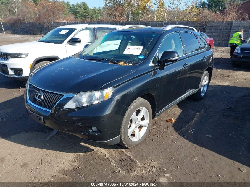 2010 Lexus Rx 350 VIN: 2T2BK1BA3AC039831 Lot: 40747386