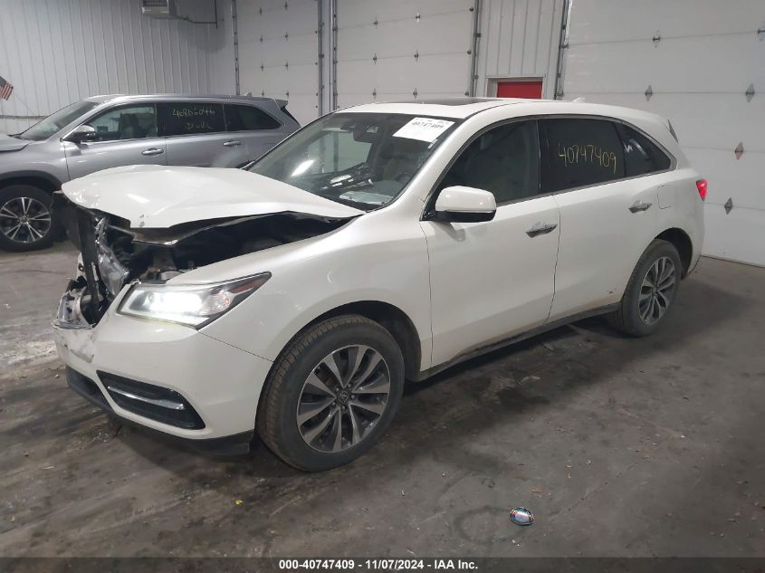 VIN 5FRYD4H45GB018428 2016 ACURA MDX no.2