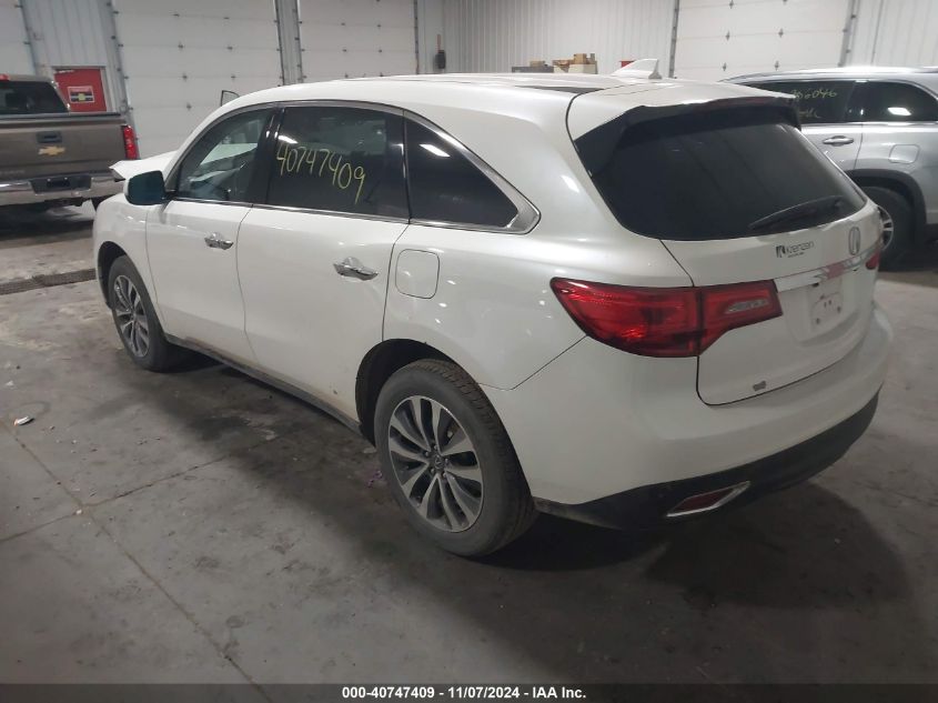 VIN 5FRYD4H45GB018428 2016 ACURA MDX no.3