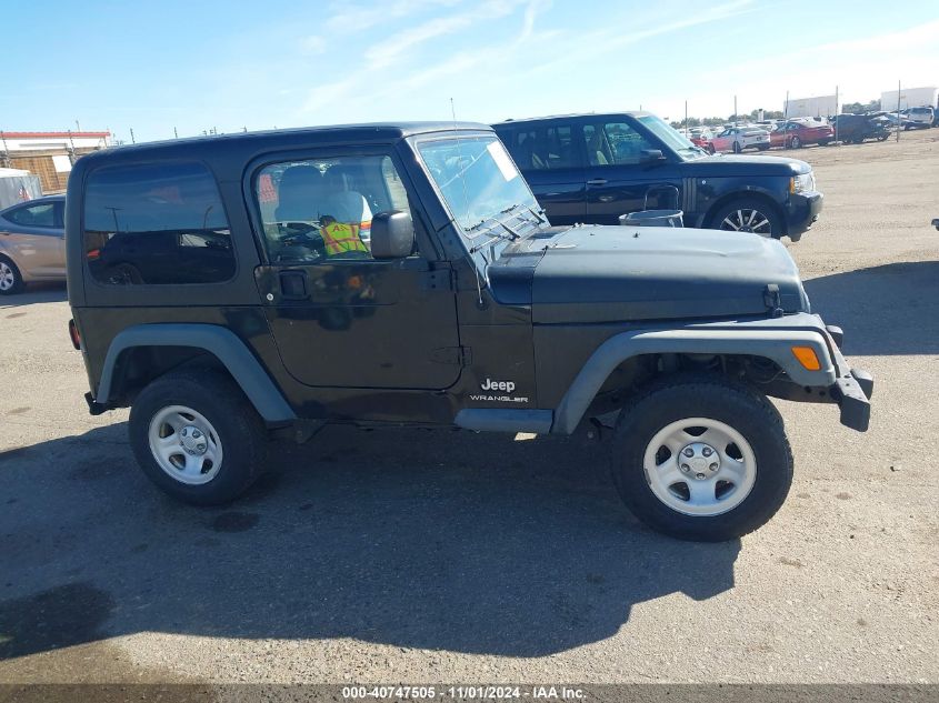 2006 Jeep Wrangler Se VIN: 1J4FA29186P714760 Lot: 40747505