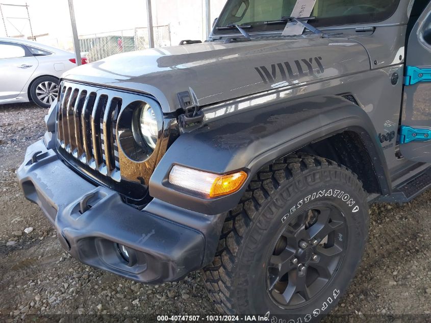 2020 Jeep Wrangler Unlimited Willys 4X4 VIN: 1C4HJXDN6LW280216 Lot: 40747507