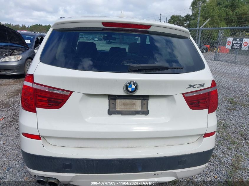 2014 BMW X3 xDrive28I VIN: 5UXWX9C55E0D27651 Lot: 40747509