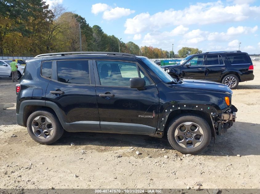 2016 Jeep Renegade Sport VIN: ZACCJAAWXGPD65390 Lot: 40747570