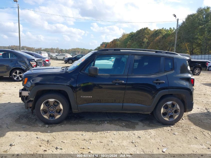 2016 Jeep Renegade Sport VIN: ZACCJAAWXGPD65390 Lot: 40747570