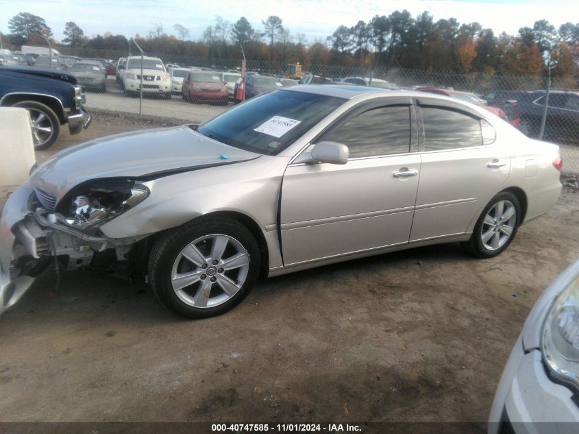 2005 Lexus Es 330 VIN: JTHBA30G855098210 Lot: 40747585