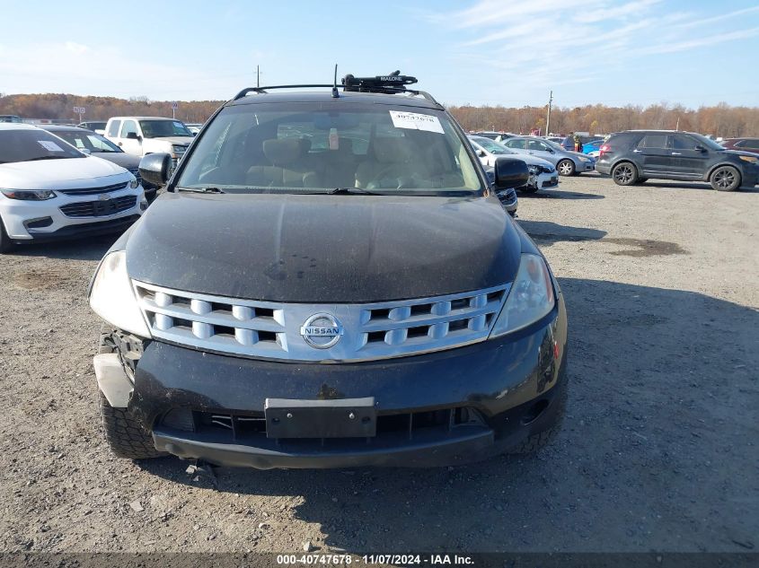 2005 Nissan Murano Sl VIN: JN8AZ08WX5W411367 Lot: 40747678