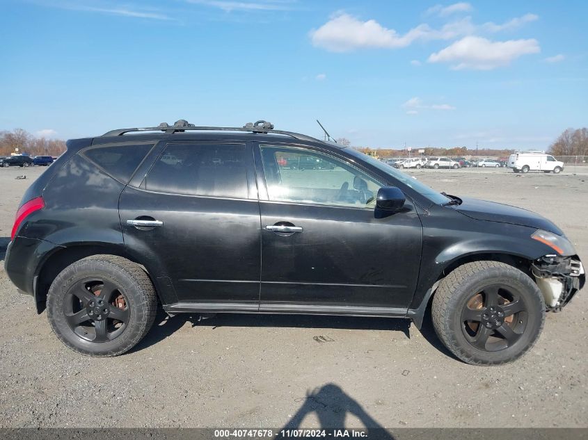 2005 Nissan Murano Sl VIN: JN8AZ08WX5W411367 Lot: 40747678