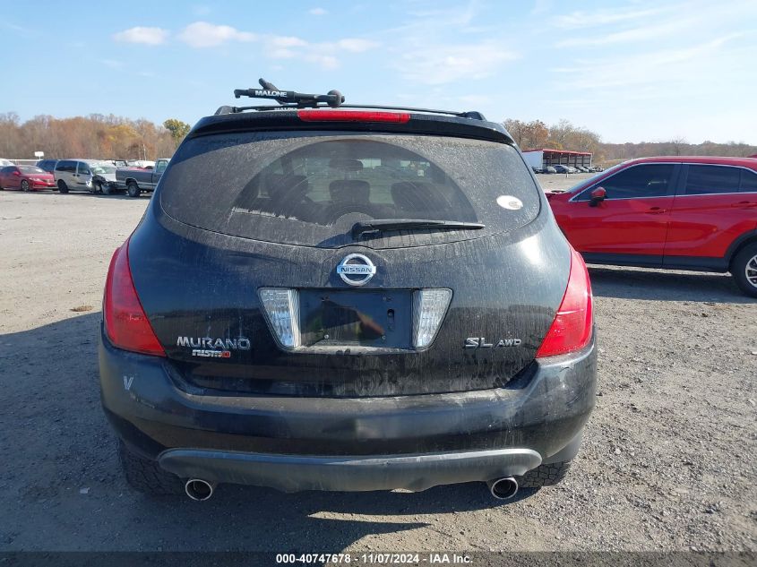 2005 Nissan Murano Sl VIN: JN8AZ08WX5W411367 Lot: 40747678