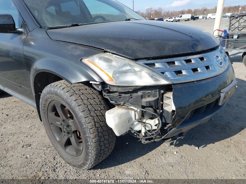 2005 Nissan Murano Sl VIN: JN8AZ08WX5W411367 Lot: 40747678