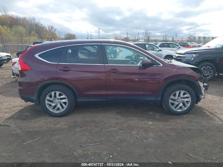 2015 Honda Cr-V Ex-L VIN: 5J6RM4H75FL048325 Lot: 40747727