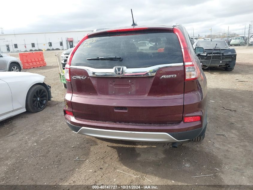 2015 Honda Cr-V Ex-L VIN: 5J6RM4H75FL048325 Lot: 40747727