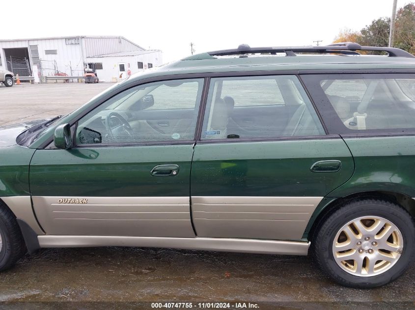 2002 Subaru Outback Limited VIN: 4S3BH686627657683 Lot: 40747755