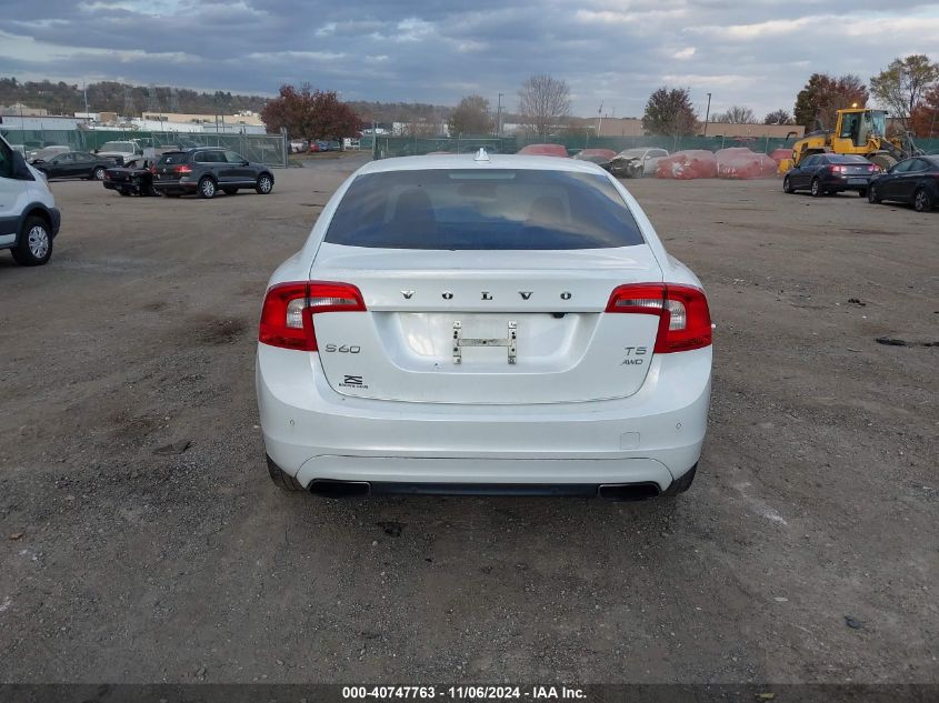 2014 Volvo S60 T5 Platinum VIN: YV1612FHXE2295467 Lot: 40747763