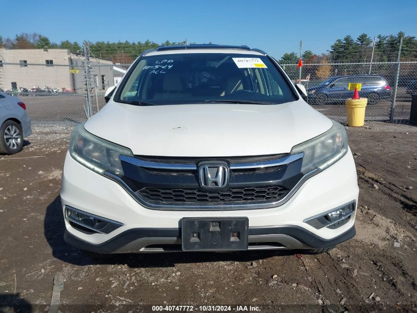 2015 Honda Cr-V Ex-L VIN: 5J6RM4H75FL009766 Lot: 40747772