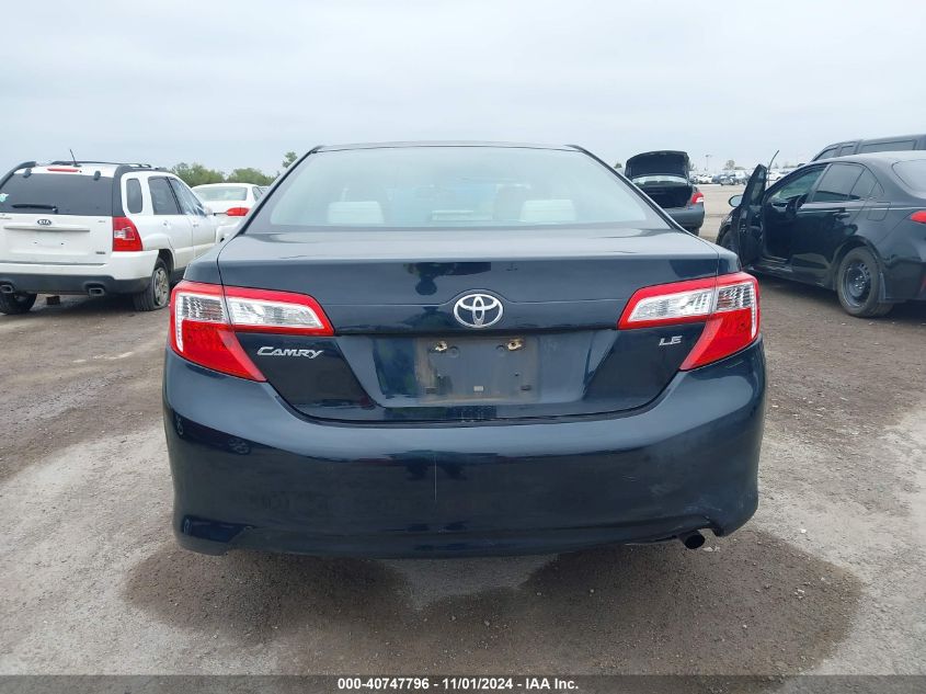 2012 Toyota Camry Le VIN: 4T4BF1FK3CR193393 Lot: 40747796