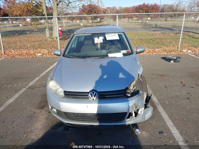 2012 Volkswagen Golf Tdi 4-Door VIN: WVWNM7AJ4CW219202 Lot: 40747865